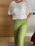 Top Crochet Blanc